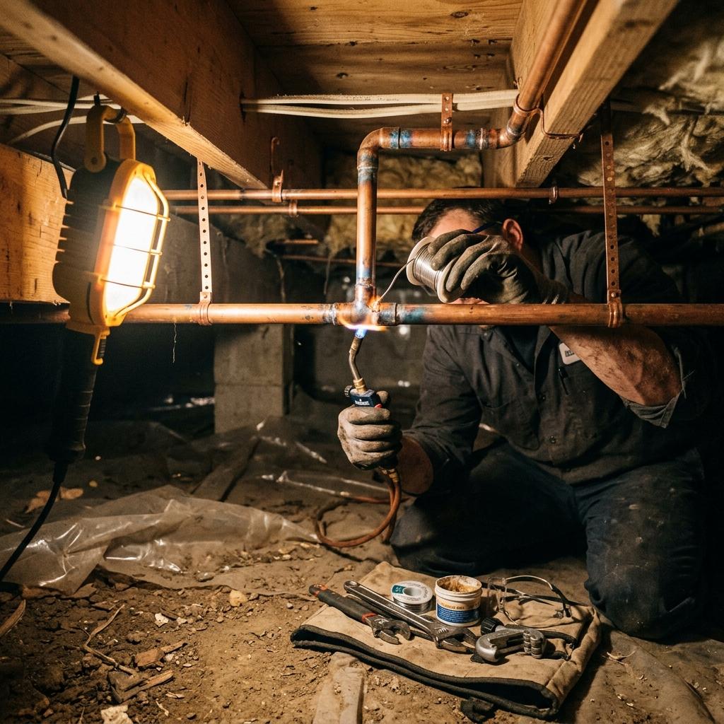 Licensed plumbing repair and home maintenance work in Anthony, NM.